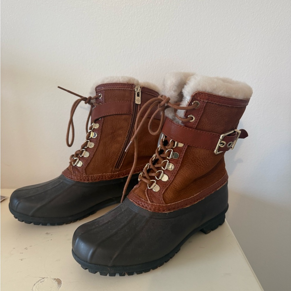 ANTONIO MELANI Brown and Black Winter Boots